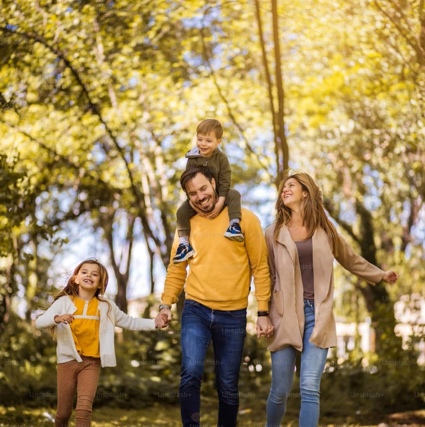 Familienspaziergang