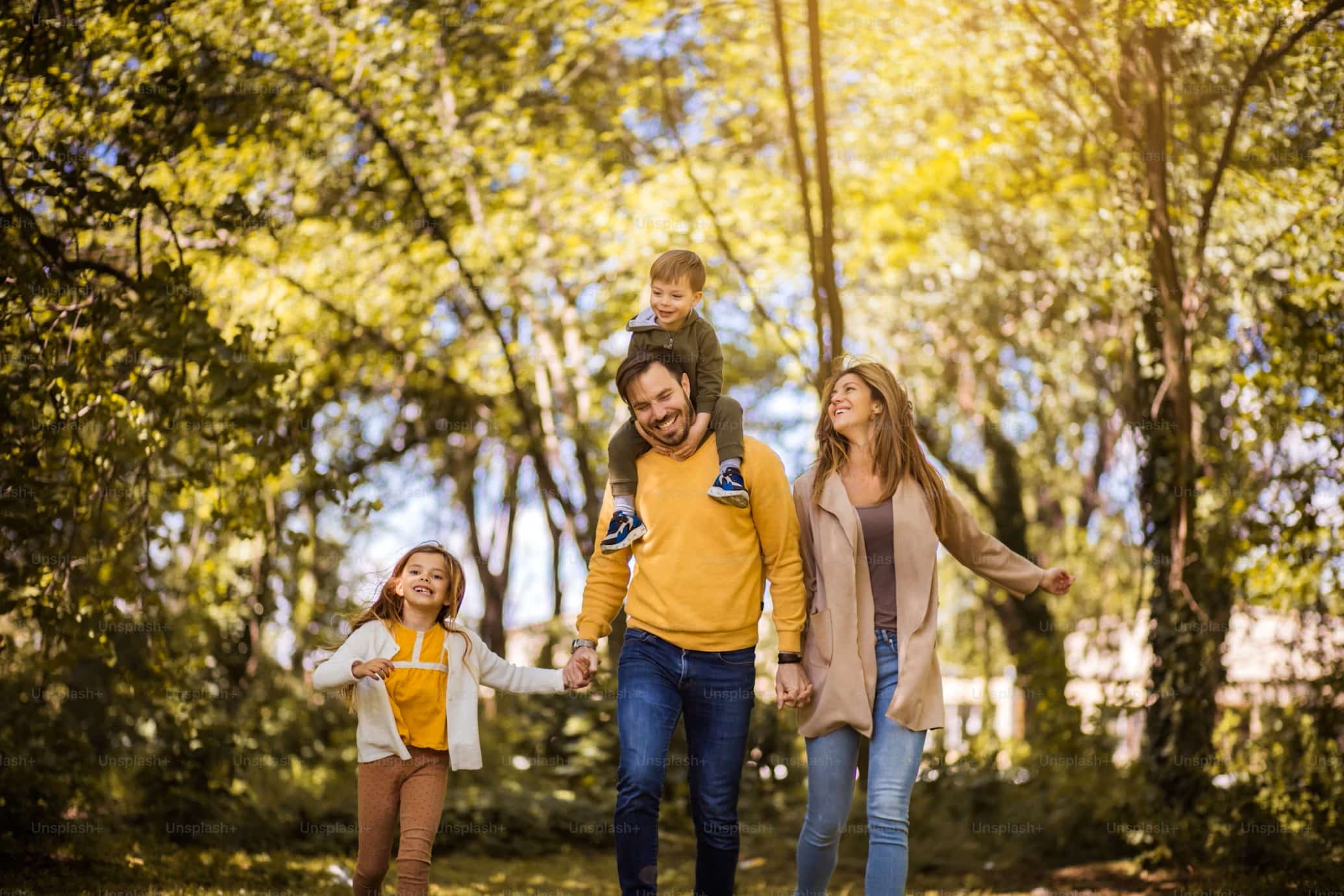 Familienspaziergang