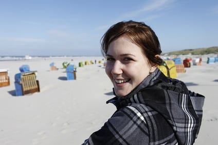 Junge Frau am Strand von Juist Young woman on Juist Junge Frau am Strand von Juist Young woman on Juist