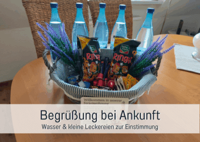 Fewos Bremerhaven Wohnung Am See Begrüßung bei Ankunft