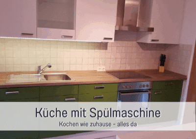 Fewos Bremerhaven Wohnung Am See Küche mit Spülmaschine)