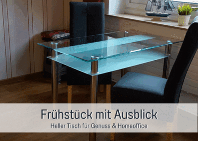 Fewos Bremerhaven Wohnung Geeste 2 Heller Tisch für Genuss & Homeoffice