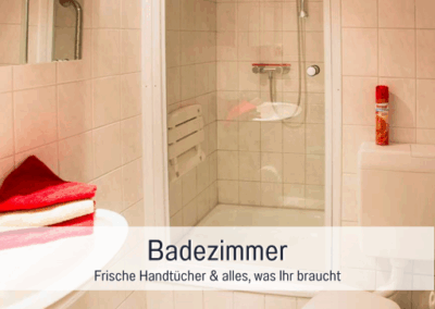 Fewos Bremerhaven Wohnung Rutenberg Badezimmer