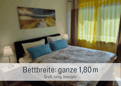 Fewos Bremerhaven Wohnung Rutenberg Bettbreite ganze 1,80 m
