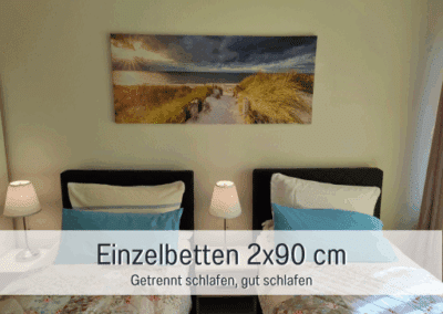 Fewos Bremerhaven Wohnung Rutenberg Schlafzimmer Einzelbetten möglich