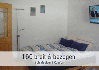 Fewos Bremerhaven Wohnung Rutenberg Wohnzimmer Schlafsofa