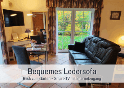 Fewos Bremerhaven Wohnung Bremerhaven Langen Bequemes Ledersofa